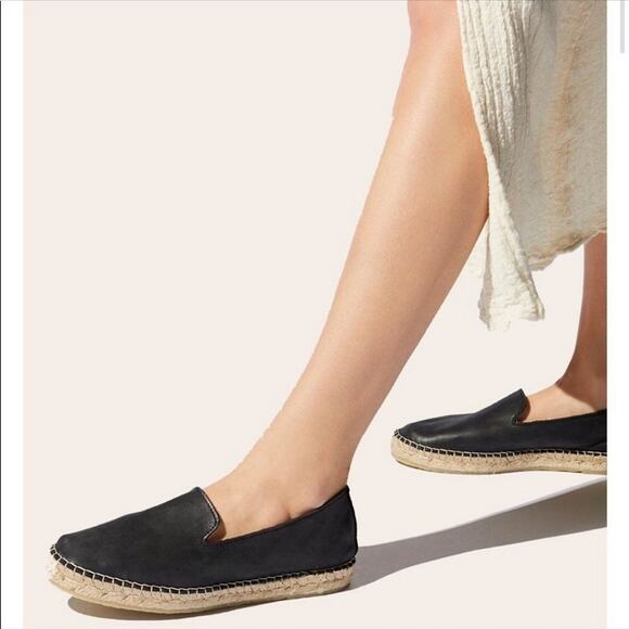 Free People Laurel Canyon Black Suede Espadrille Flats Shoes EU 38 US‎ 8 - Picture 1 of 4